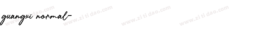 guangxi normal字体转换